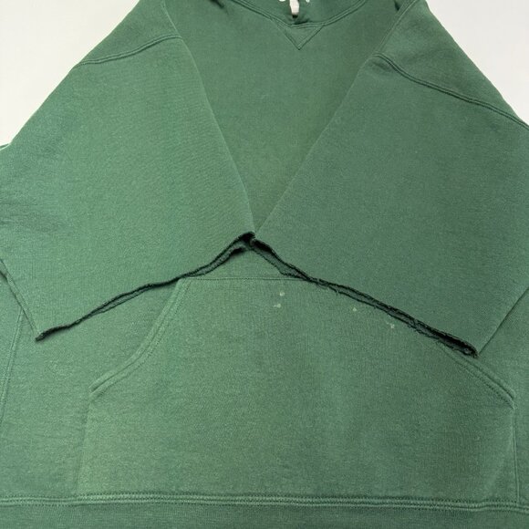 Vintage Russell Athletic Hoodie Sweatshirt Mens XXL 26.5x28 Cut Short Sleeve Y2K - Picture 4 of 9